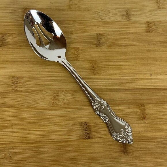 Reed and Barton Duchess Of Marlborough Slotted Serving Spoon Stainless Steel - Picture 1 of 4